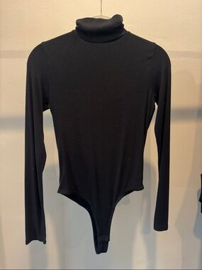 Clyque Black Turtleneck Long-Sleeve Bodysuit